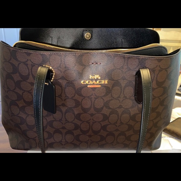 Coach | Bags | Coach Laptopwork Bag With Matching Wallet | Poshmark